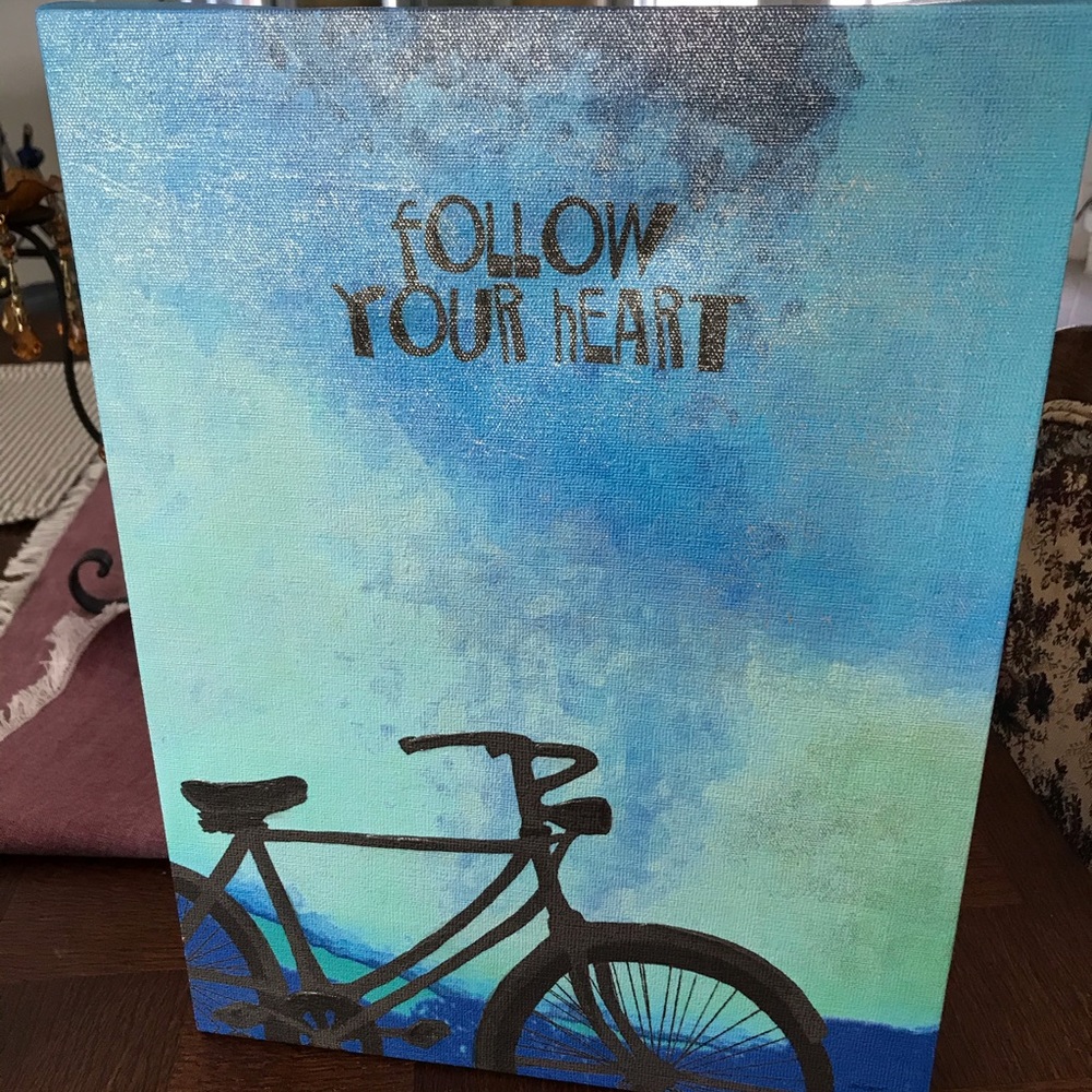 Lisa Weedn canvas art works . Follow Your Heart
